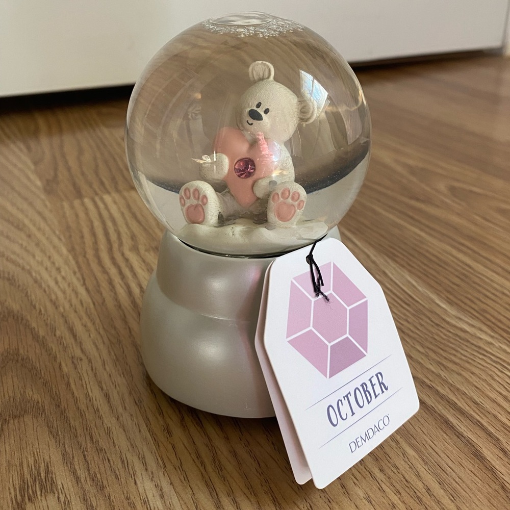 October birthstone water globe Demdaco